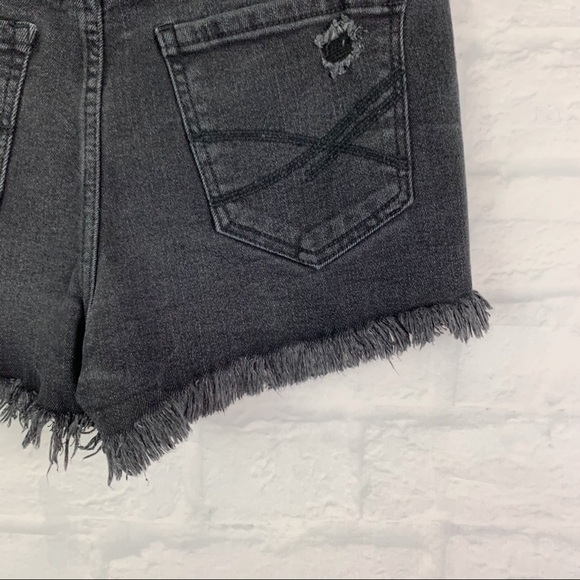 AEROPOSTALE High Waisted Shorty Black Denim Shorts - Picture 12 of 12
